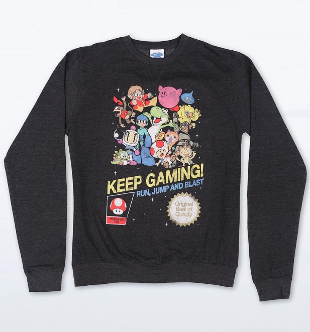 Keep Gaming Black Heather Sweater Keep Gaming Black Heather Sweater