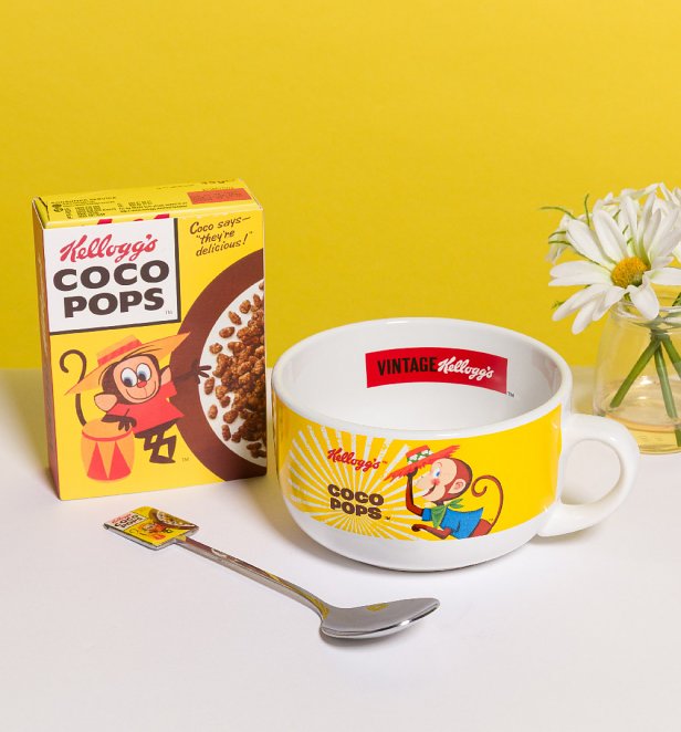 Kelloggs Coco Pops Bowl Mug and Spoon Kelloggs Coco Pops Bowl Mug and Spoon