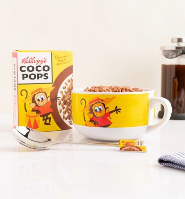 Kellogg's Coco Pops Bowl Mug & Spoon Set Kellogg's Coco Pops Bowl Mug & Spoon Set
