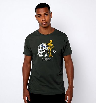 Khaki Green Droid Skull Wars T-Shirt from Chunk Khaki Green Droid Skull Wars T-Shirt from Chunk