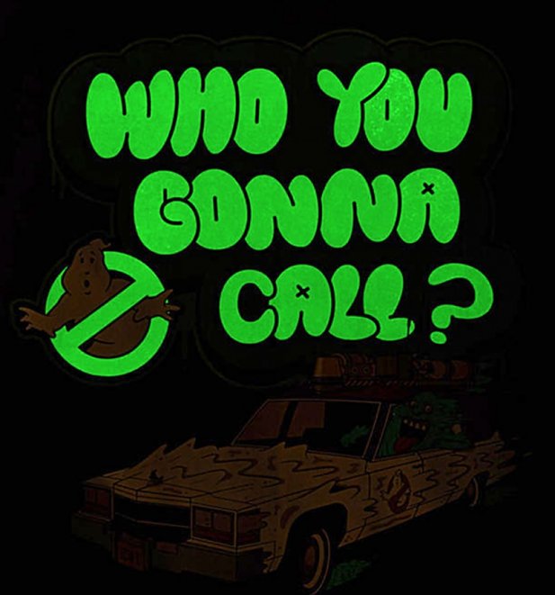 Kids Blue Marl Ghostbusters Who You Gonna Call T-Shirt from Fabric Flavours Kids Blue Marl Ghostbusters Who You Gonna Call T-Shirt from Fabric Flavours