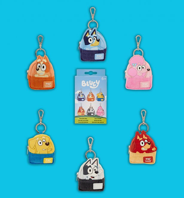 Loungefly BBC Bluey Mystery Mini Backpack Keychain Charm Loungefly BBC Bluey Mystery Mini Backpack Keychain Charm