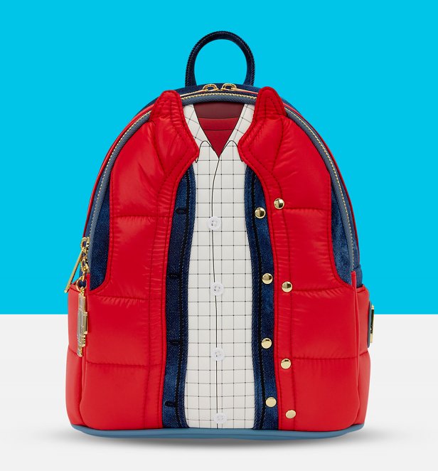 Loungefly Back To The Future Marty McFly Cosplay Mini Backpack Loungefly Back To The Future Marty McFly Cosplay Mini Backpack