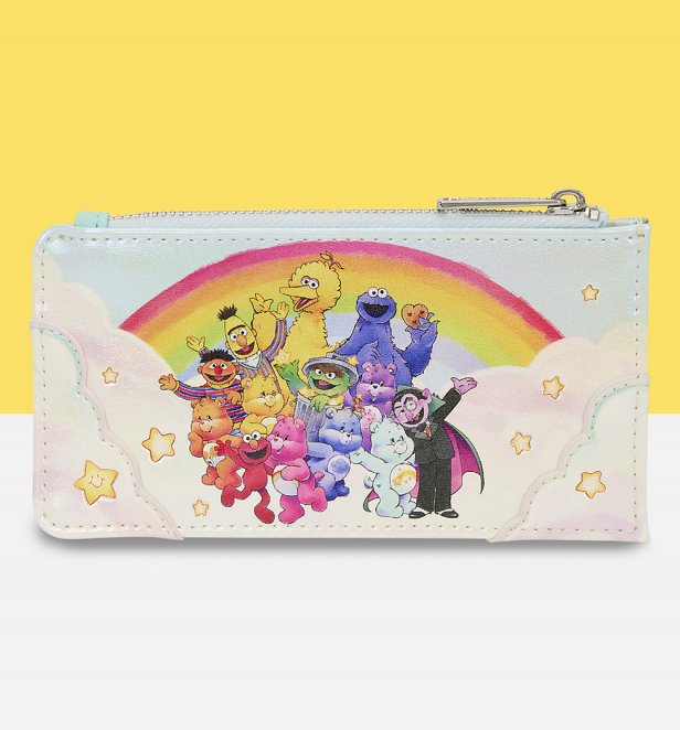 Loungefly Care Bears x Sesame Street Large Card Holder