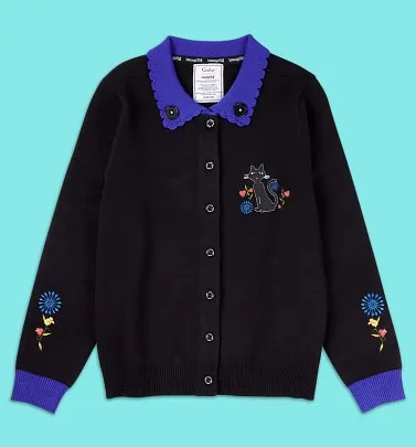 Loungefly Coraline Cat Dragonfly Collared Cardigan