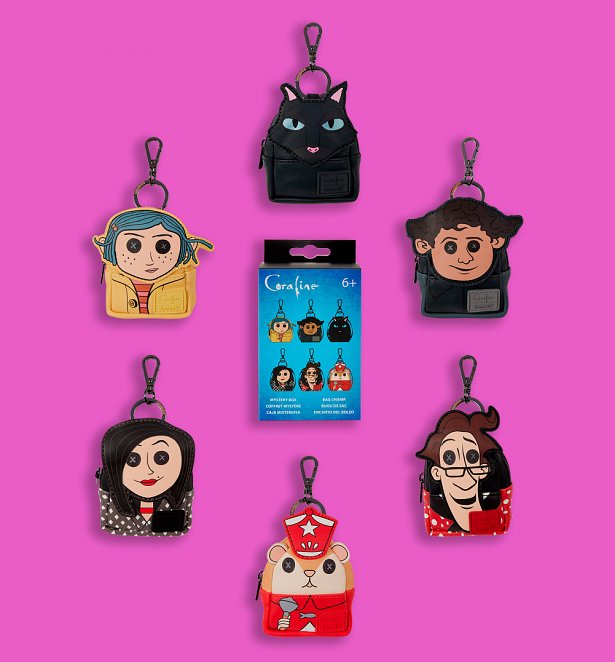Loungefly Coraline Mystery Mini Backpack Keychain Charm Loungefly Coraline Mystery Mini Backpack Keychain Charm