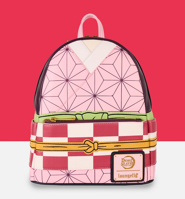 Loungefly Demon Slayer Nezuko Kamado Cosplay Mini Backpack Loungefly Demon Slayer Nezuko Kamado Cosplay Mini Backpack