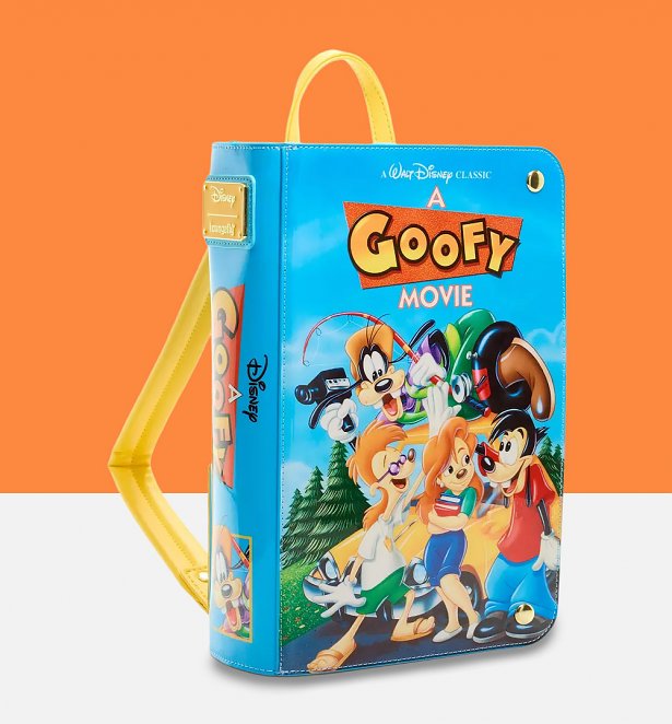 Loungefly Disney A Goofy Movie VHS Tape Figural Mini Backpack Loungefly Disney A Goofy Movie VHS Tape Figural Mini Backpack