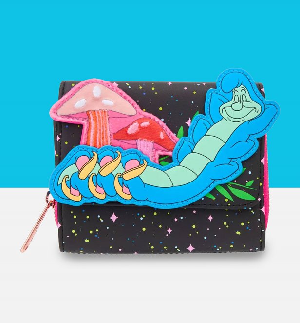 Loungefly Disney Alice In Wonderland Neon Caterpillar Wallet