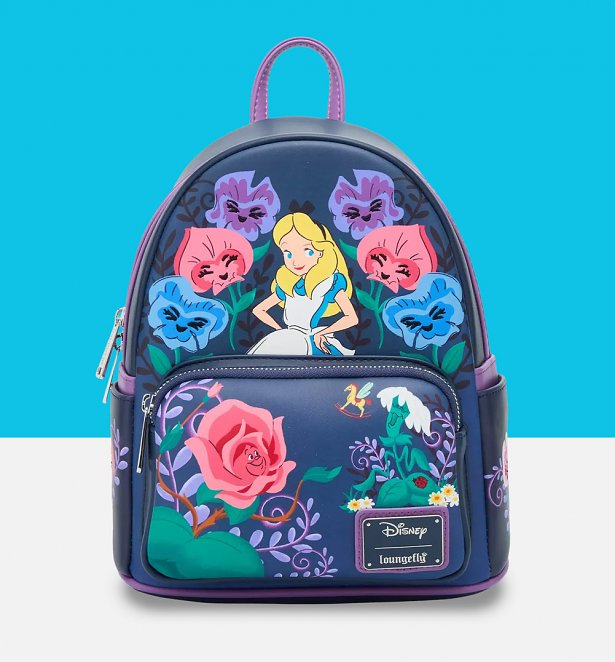 Loungefly Disney Alice in Wonderland Alice & Flowers Mini Backpack