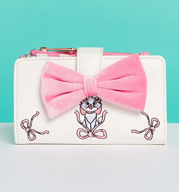 Loungefly Disney Aristocats Marie Velvet Bow Snap Wallet