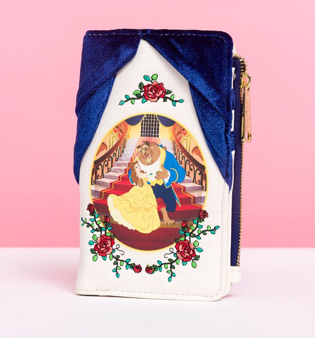 Loungefly Disney Beauty and the Beast Ballroom Velvet Snap Wallet Loungefly Disney Beauty and the Beast Ballroom Velvet Snap Wallet