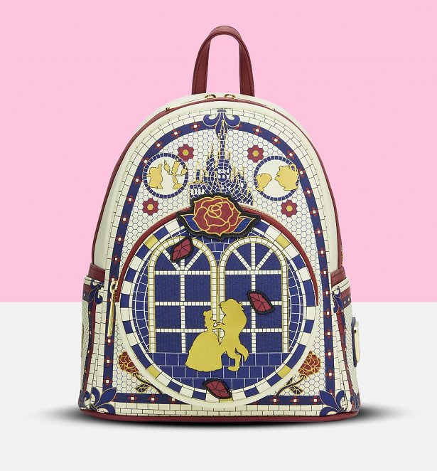 Loungefly Disney Beauty and the Beast Tile Mini Backpack
