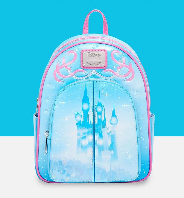 Loungefly Disney Cinderella Castle Door Slipper Scene Mini Backpack Loungefly Disney Cinderella Castle Door Slipper Scene Mini Backpack
