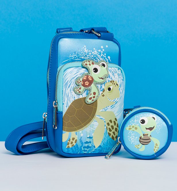 Loungefly Disney Finding Nemo Crush And Squirt Sling Bag
