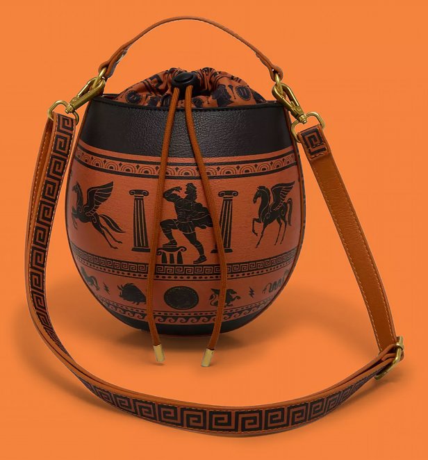 Loungefly Disney Hercules Figural Pottery Crossbody Bag