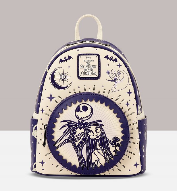 Loungefly Disney Jack Skellington & Sally Night Sky Mini Backpack Loungefly Disney Jack Skellington & Sally Night Sky Mini Backpack