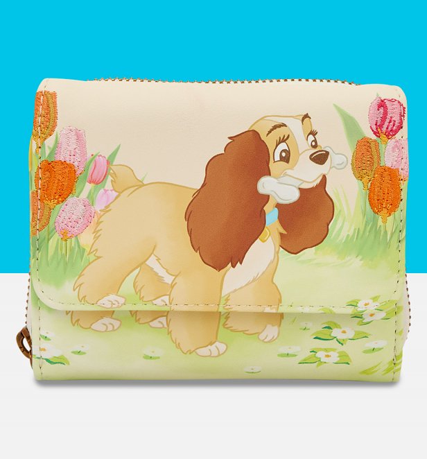 Loungefly Disney Lady And The Tramp Pastel Tulip Bifold Wallet