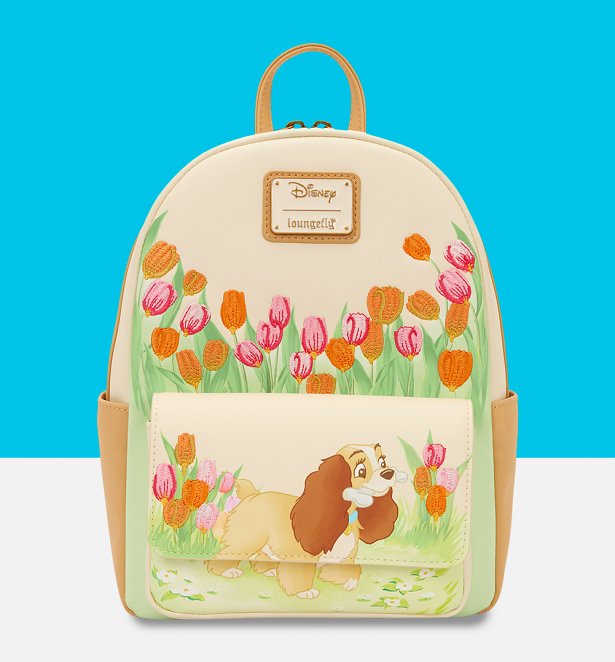 Loungefly Disney Lady And The Tramp Pastel Tulip Mini Backpack