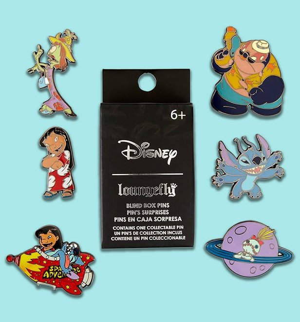 Loungefly Disney Lilo and Stitch Space Adventure Mystery Box Pin