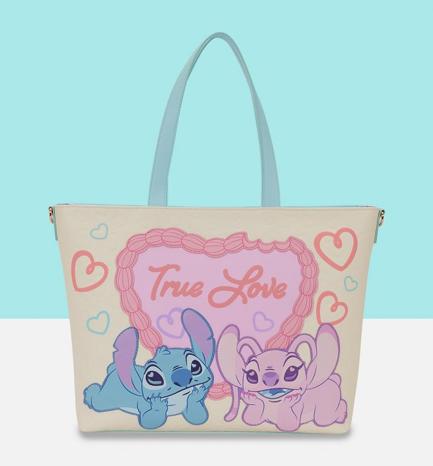 Loungefly Disney Lilo & Stitch True Love Tote Bag