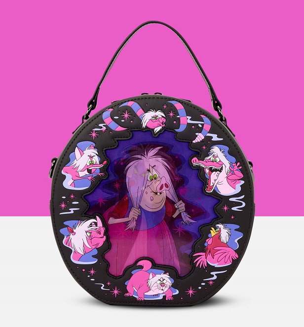 Loungefly Disney Madam Mim Lenticular Crossbody Bag Loungefly Disney Madam Mim Lenticular Crossbody Bag
