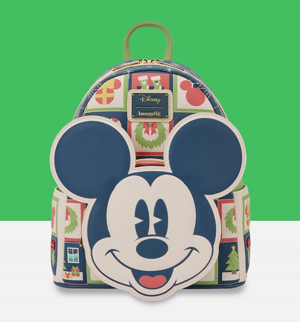Loungefly Disney Mickey And Minnie Holiday Mini Backpack Loungefly Disney Mickey And Minnie Holiday Mini Backpack
