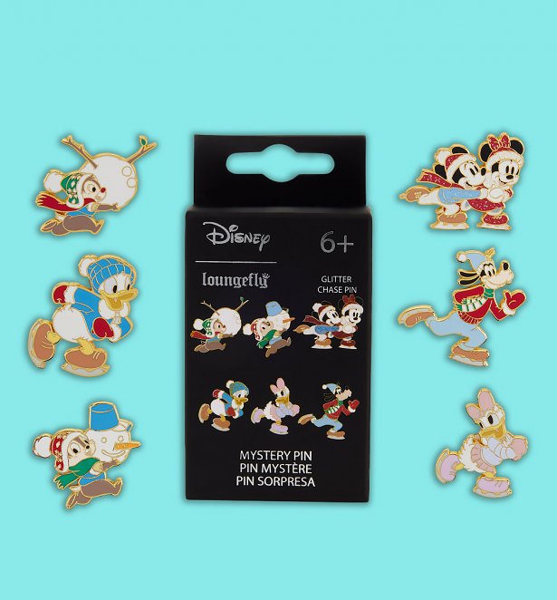 Loungefly Disney Mickey and Friends Winter Activities Mystery Box Pin