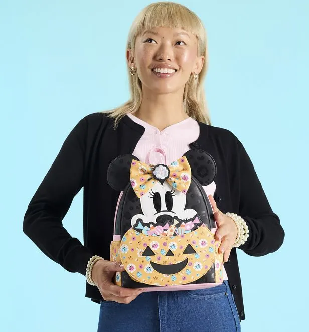 Loungefly Disney Minnie Mouse Pumpkin Mini Backpack