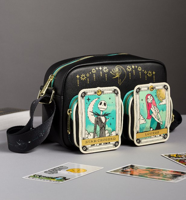 Loungefly Disney The Nightmare Before Christmas Tarot Card Camera Crossbody Bag Loungefly Disney The Nightmare Before Christmas Tarot Card Camera Crossbody Bag