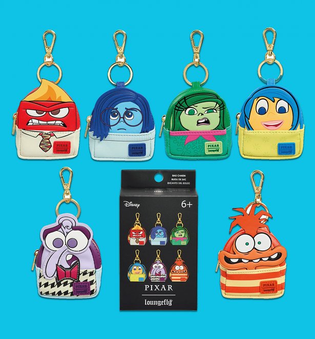 Loungefly Disney Pixar Inside Out 2 Collection Mystery Mini Backpack Keychain Charm