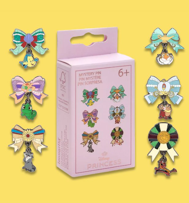 Loungefly Disney Princess Bow Charms Mystery Box Pin Loungefly Disney Princess Bow Charms Mystery Box Pin