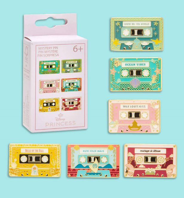 Loungefly Disney Princess Casette Mystery Box Pin Loungefly Disney Princess Casette Mystery Box Pin