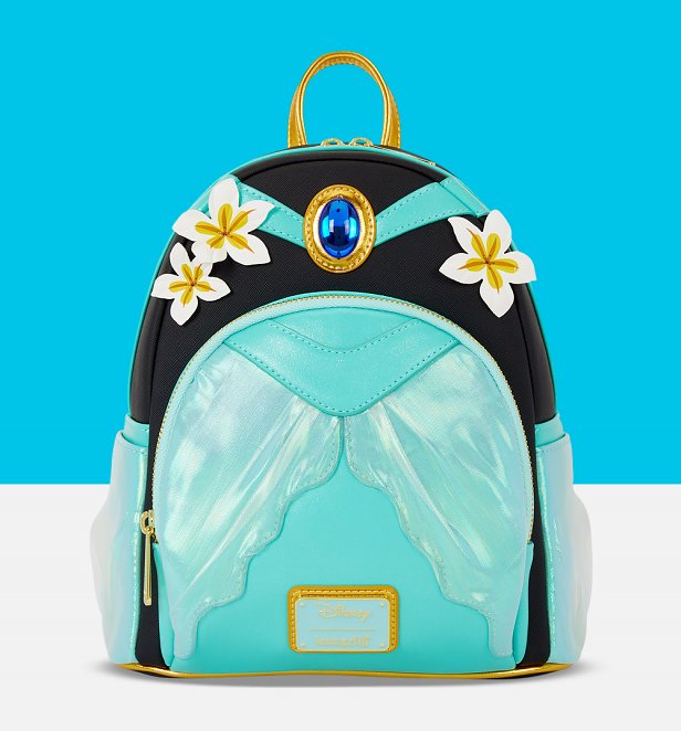 Loungefly Disney Princess Jasmine Cosplay Mini Backpack with Lamp Bag Charm Loungefly Disney Princess Jasmine Cosplay Mini Backpack with Lamp Bag Charm