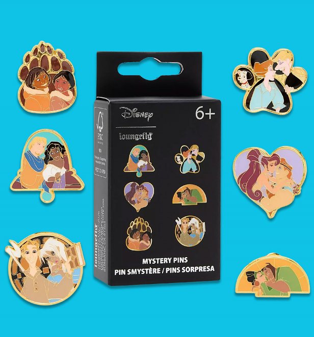 Loungefly Disney Retro Couples Mystery Box Pin Loungefly Disney Retro Couples Mystery Box Pin