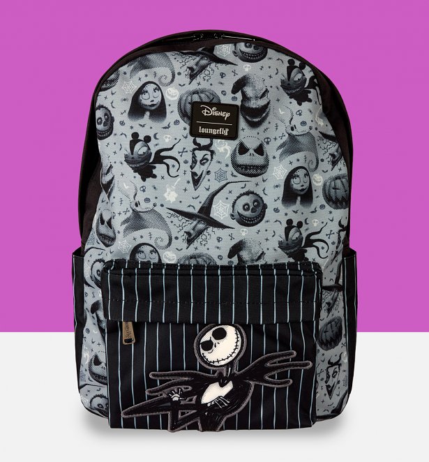 Loungefly Disney The Nightmare Before Christmas Nylon Full Size Backpack Loungefly Disney The Nightmare Before Christmas Nylon Full Size Backpack