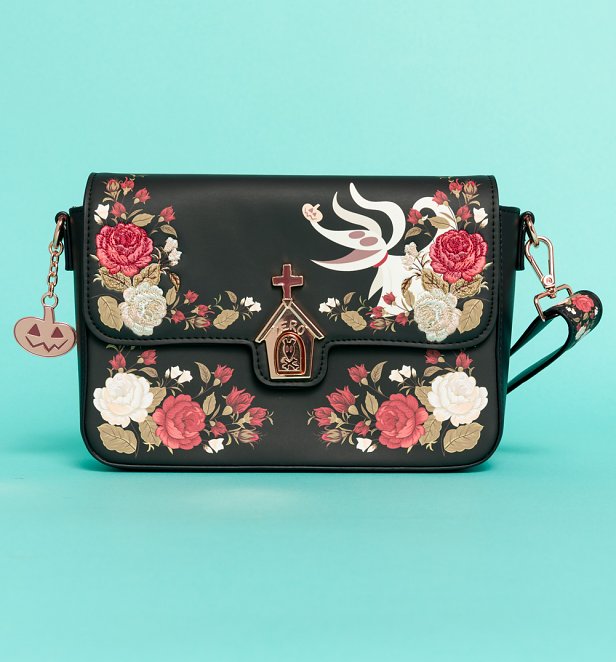Loungefly Disney The Nightmare Before Christmas Zero Floral Crossbody Bag Loungefly Disney The Nightmare Before Christmas Zero Floral Crossbody Bag