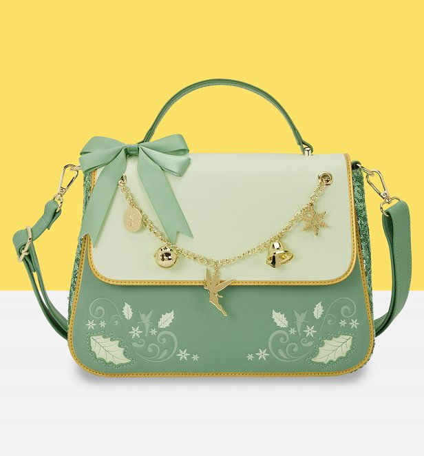 Loungefly Disney Tinker Bell Holiday Crossbody Bag