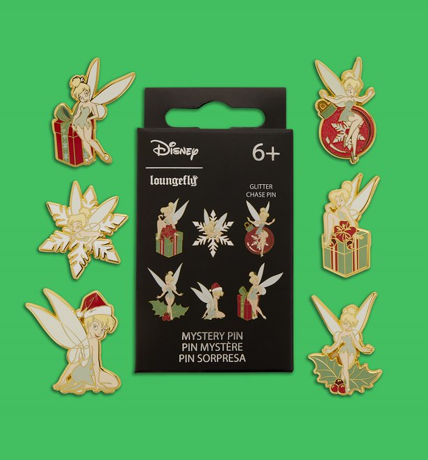 Loungefly Disney Tinker Bell Holiday Mystery Box Pin Loungefly Disney Tinker Bell Holiday Mystery Box Pin