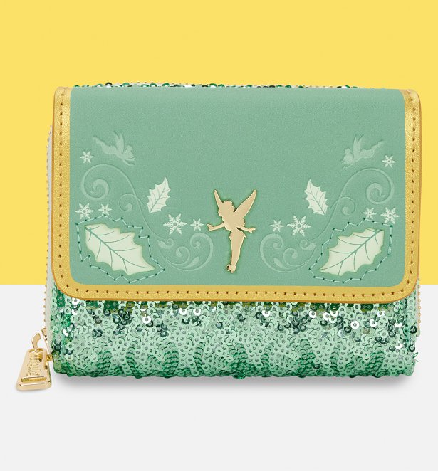 Loungefly Disney Tinker Bell Holiday Tri-fold Wallet