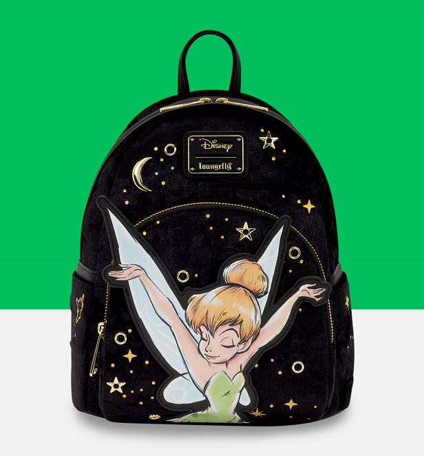 Loungefly Disney Tinker Bell Pixie Dust Velvet Mini Backpack