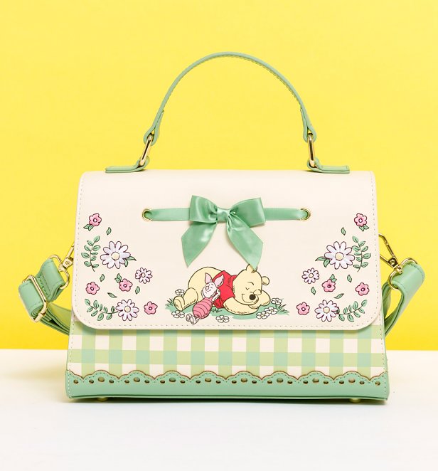 Loungefly Disney Winnie The Pooh Gingham Floral Handbag Loungefly Disney Winnie The Pooh Gingham Floral Handbag