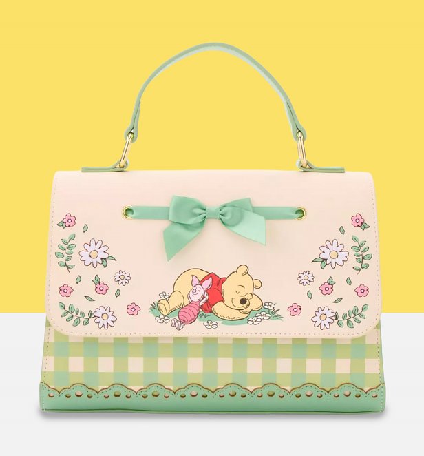 Loungefly Disney Winnie The Pooh Gingham Floral Handbag