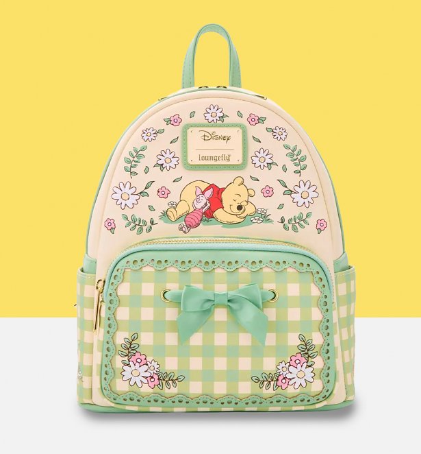 Loungefly Disney Winnie The Pooh Gingham Floral Mini Backpack