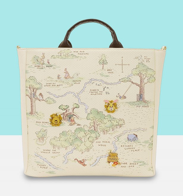 Loungefly Disney Winnie The Pooh Hundred Acre Wood Tote Bag