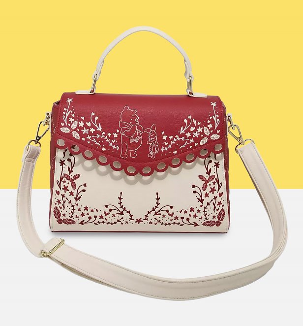Loungefly Disney Winnie the Pooh Merry Foliage Satchel Crossbody Bag Loungefly Disney Winnie the Pooh Merry Foliage Satchel Crossbody Bag