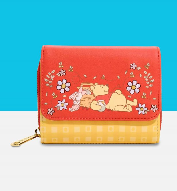 Loungefly Disney Winnie the Pooh Floral Gingham Wallet