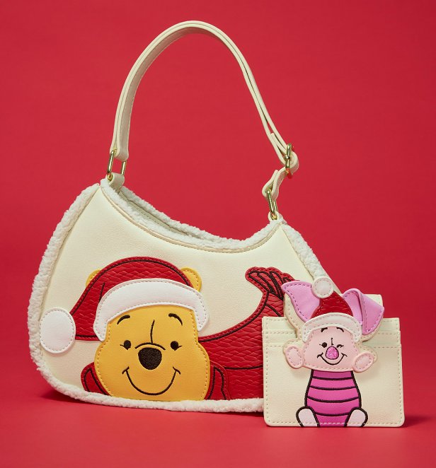 Loungefly Disney Winnie the Pooh and Piglet Holiday Crossbody Bag Loungefly Disney Winnie the Pooh and Piglet Holiday Crossbody Bag