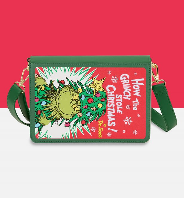 Loungefly Grinch Holiday Crossbody Bag Loungefly Grinch Holiday Crossbody Bag