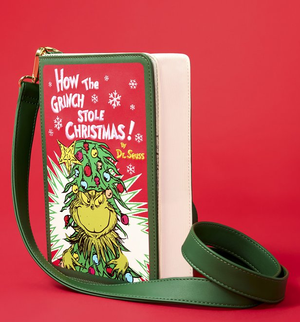 Loungefly Grinch Holiday Crossbody Bag Loungefly Grinch Holiday Crossbody Bag